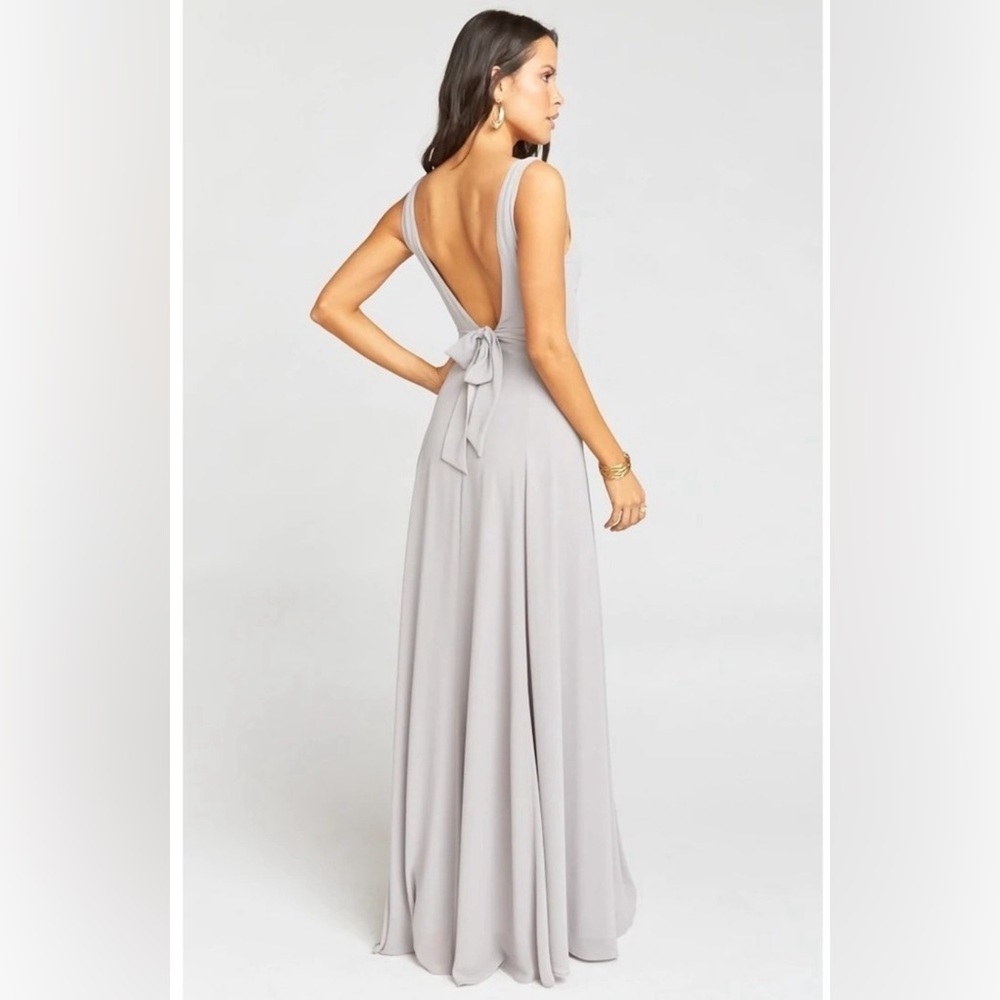 Show Me Your MuMu Jenn Maxi Dress, Dove Grey, NWT - Picture 2 of 3
